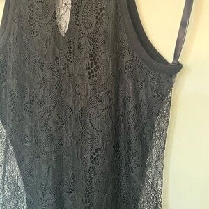Black Lace-Back Party Dress